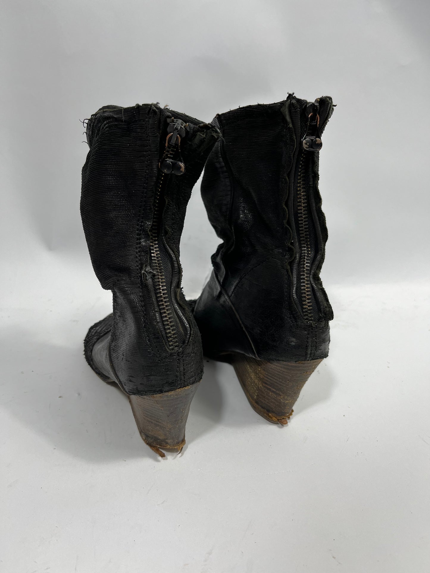 AS98 OPEN TOE WEDGE HEELS