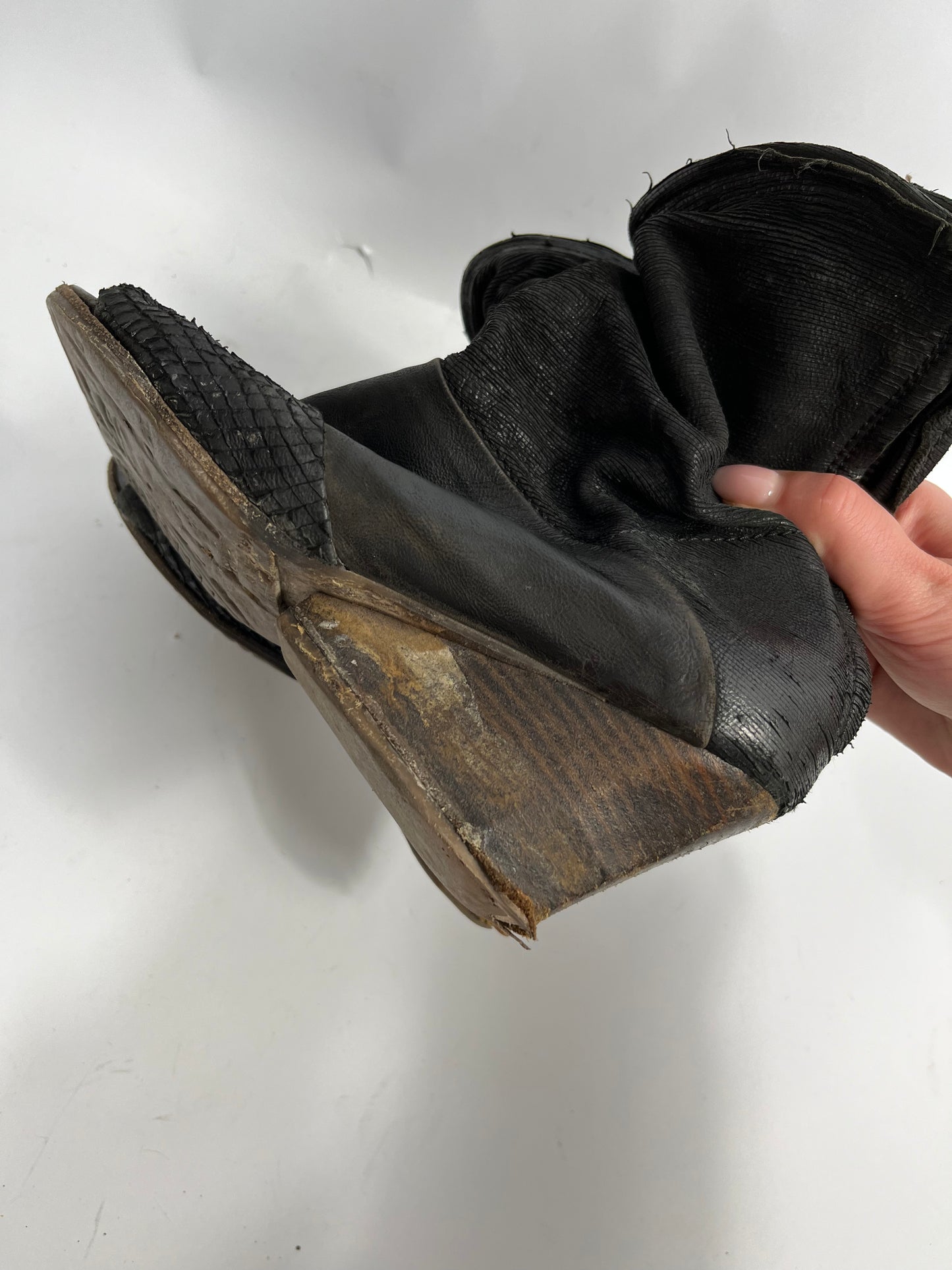 AS98 OPEN TOE WEDGE HEELS