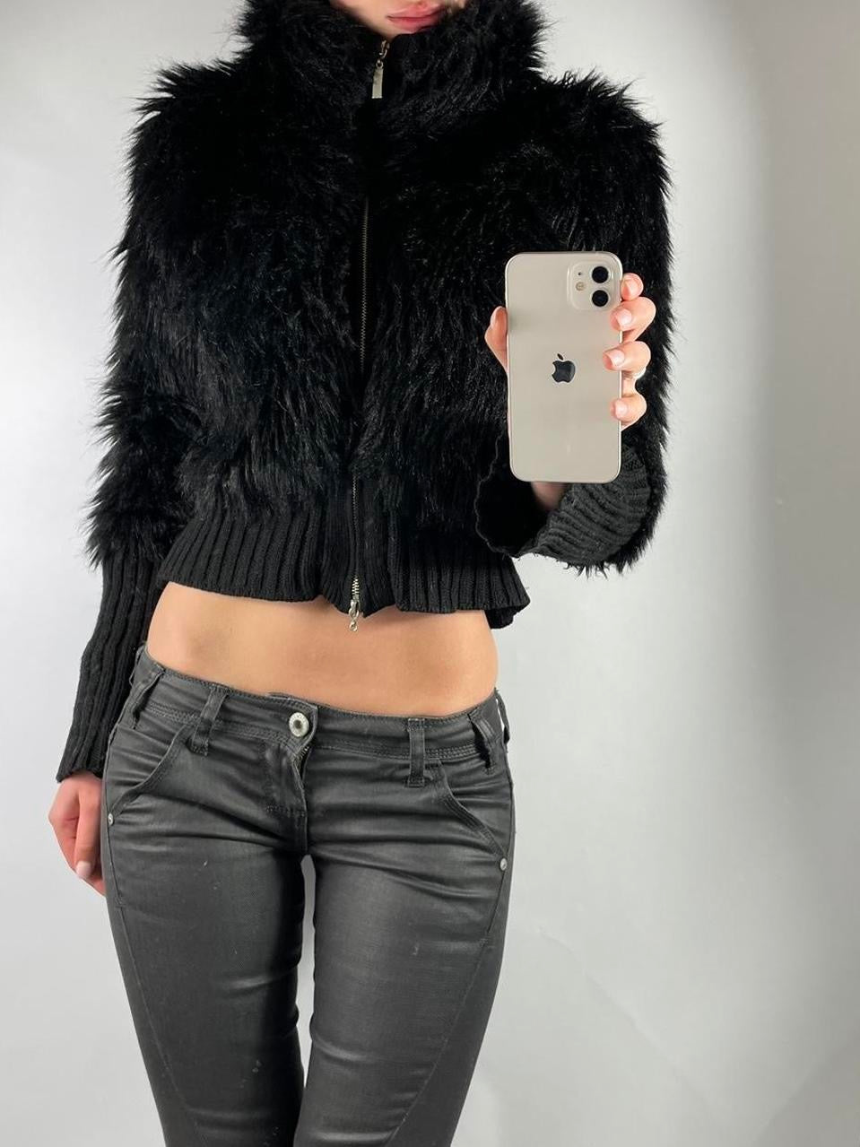 VINTAGE MORGAN DE TOI FAUX FUR JACKET