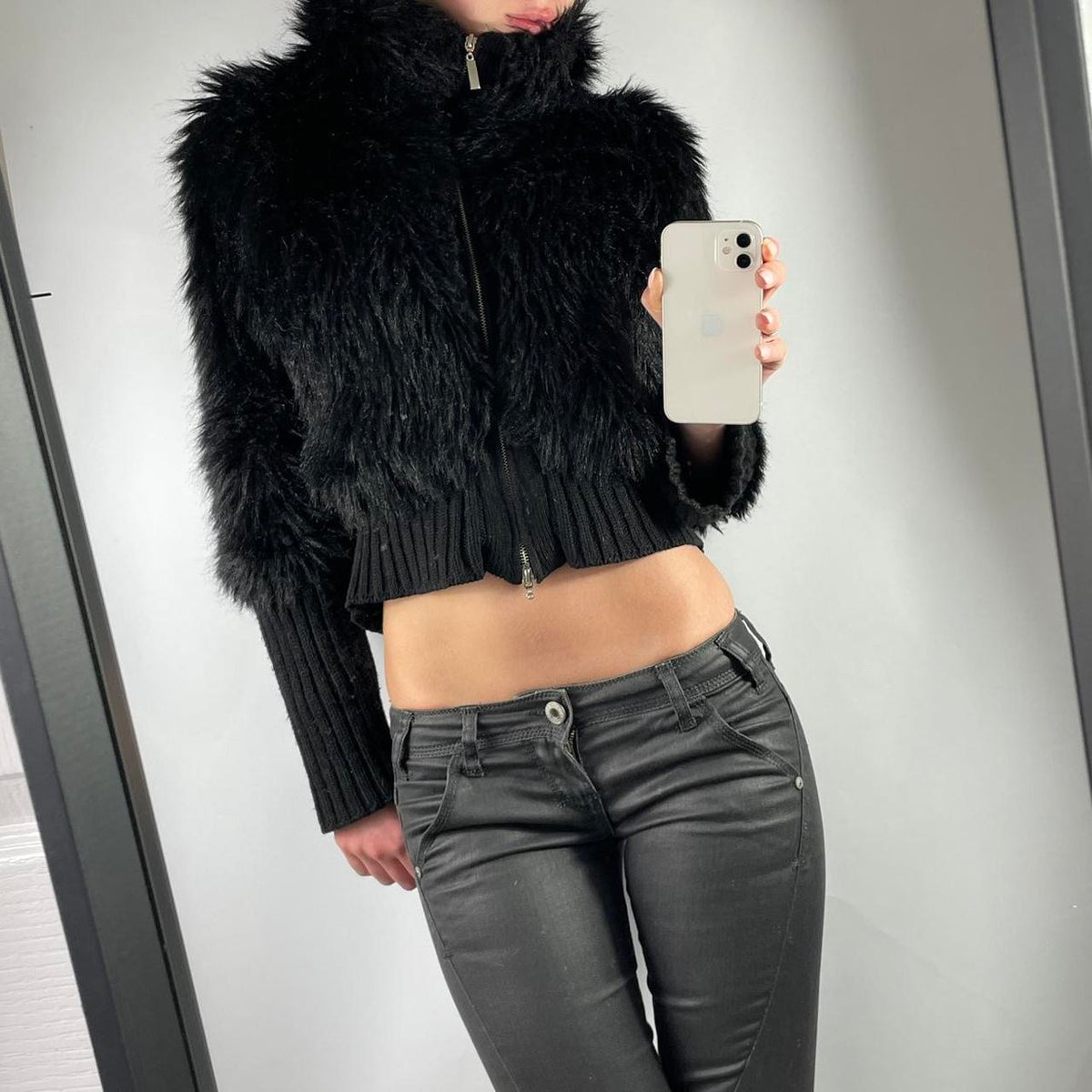 VINTAGE MORGAN DE TOI FAUX FUR JACKET