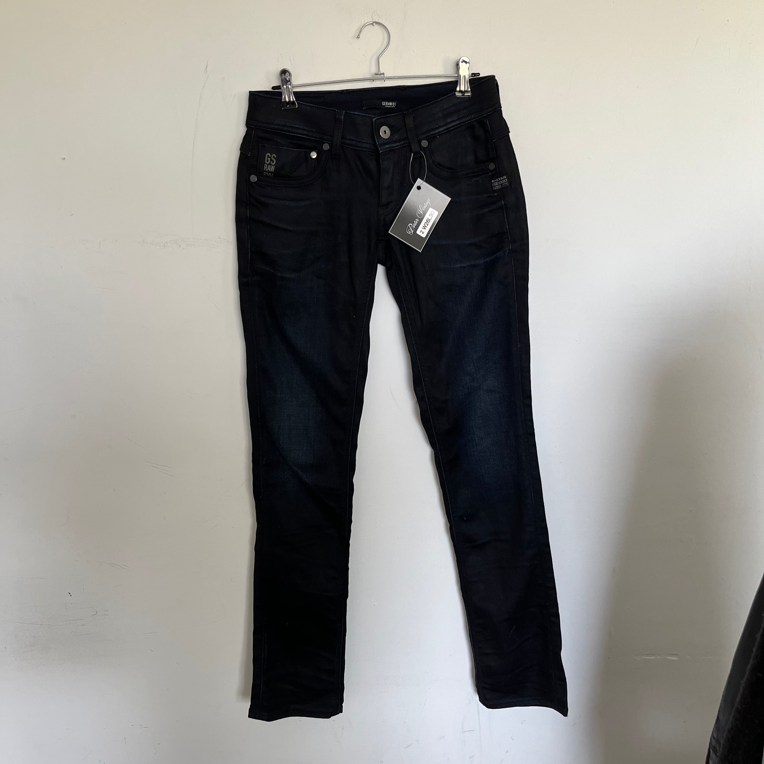VINTAGE 2000S G STAR LOW RISE JEANS SIZE 26