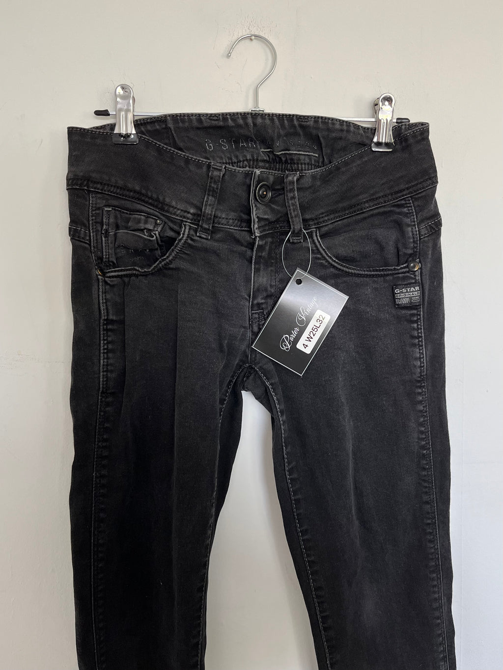 VINTAGE 2000S G STAR LOW RISE JEANS SIZE 25