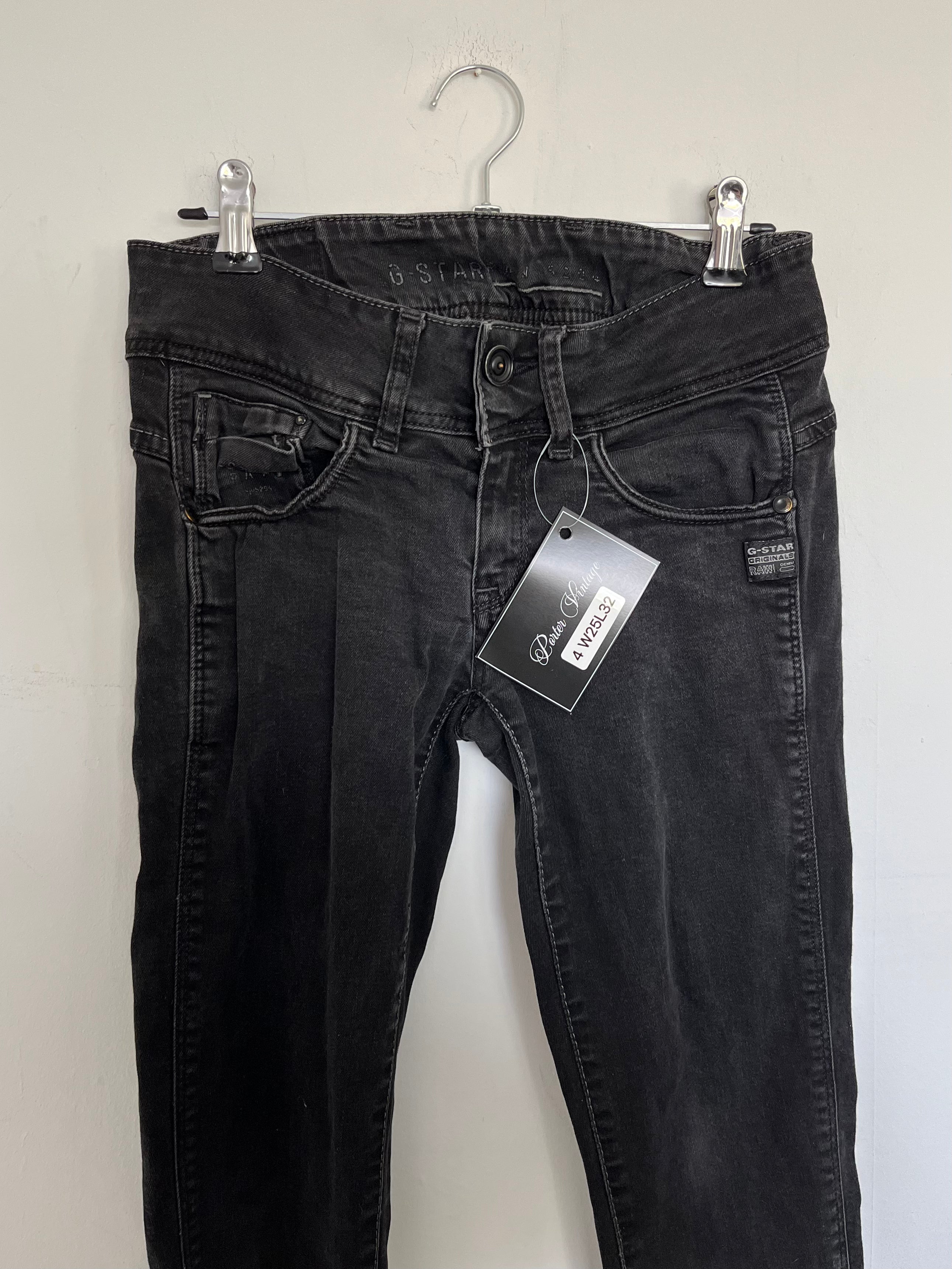 VINTAGE 2000S G STAR LOW RISE JEANS SIZE 25