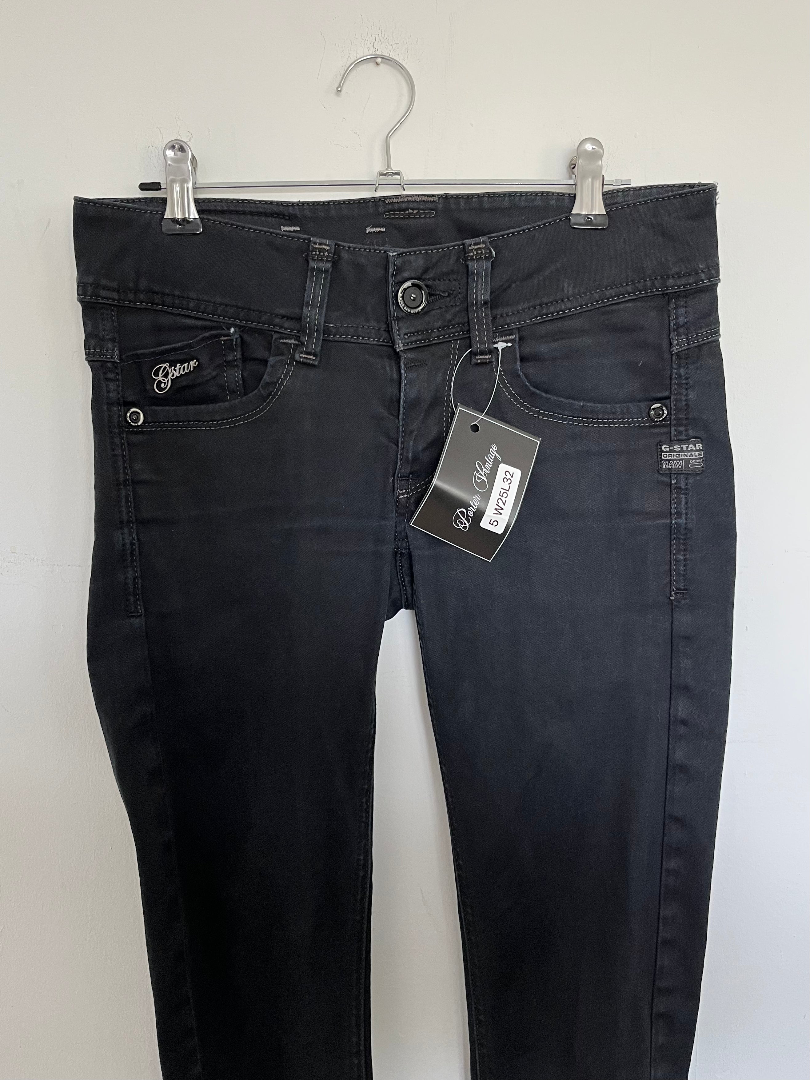 VINTAGE 2000S G STAR LOW RISE JEANS SIZE 25