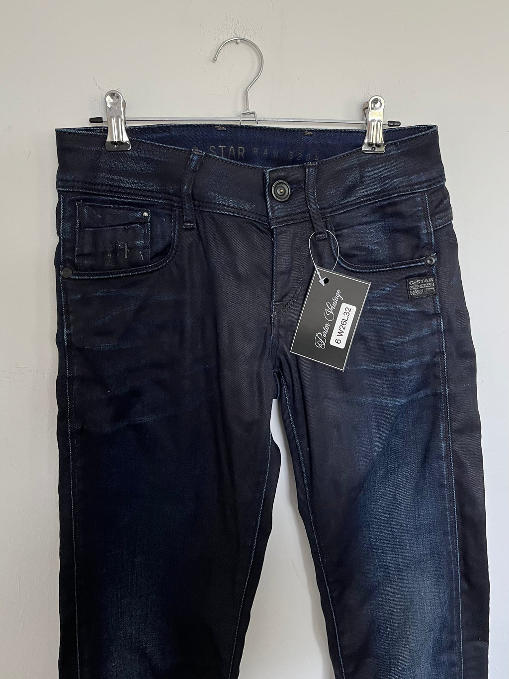 VINTAGE 2000S G STAR LOW RISE JEANS SIZE 26