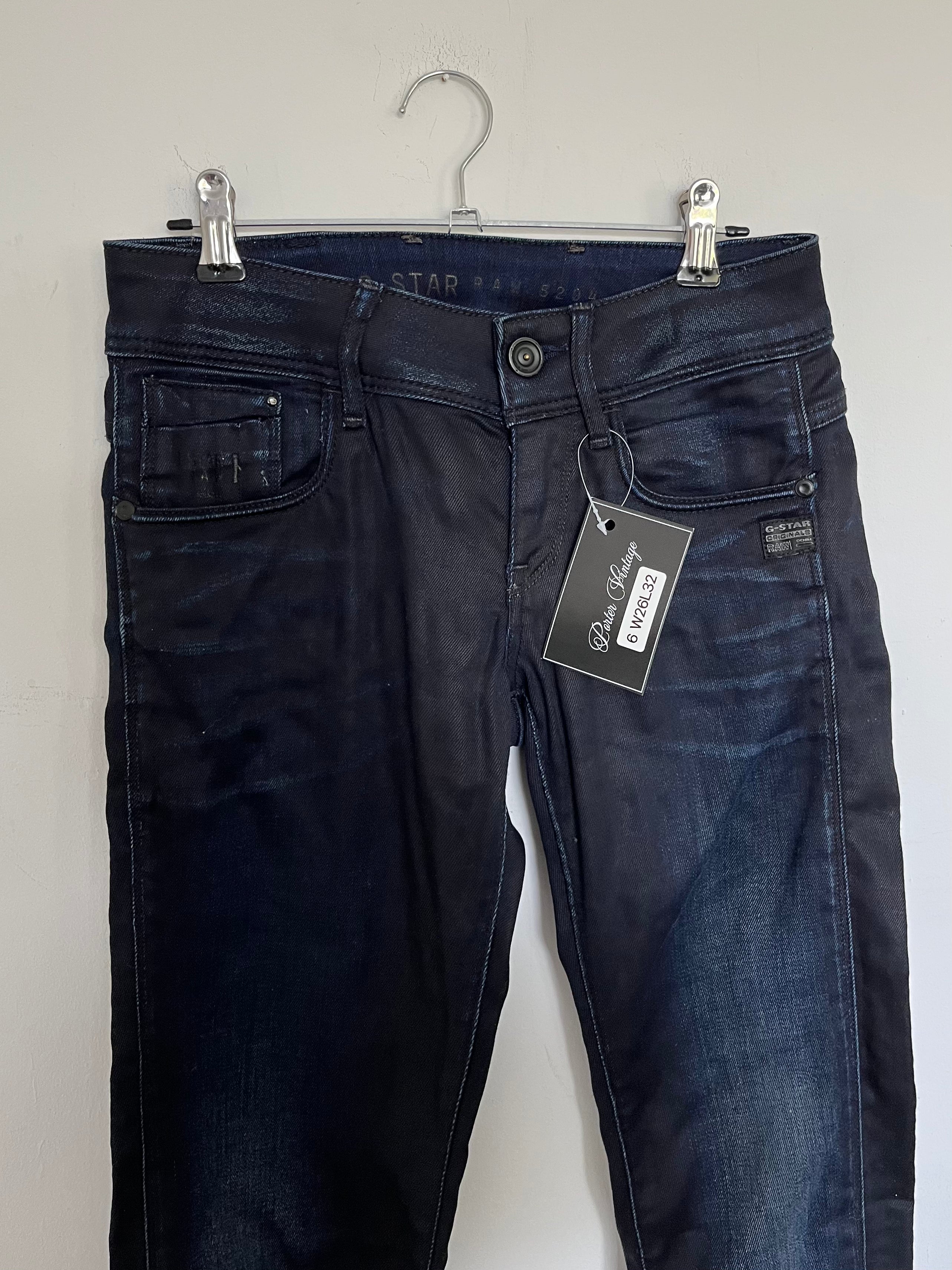 VINTAGE 2000S G STAR LOW RISE JEANS SIZE 26
