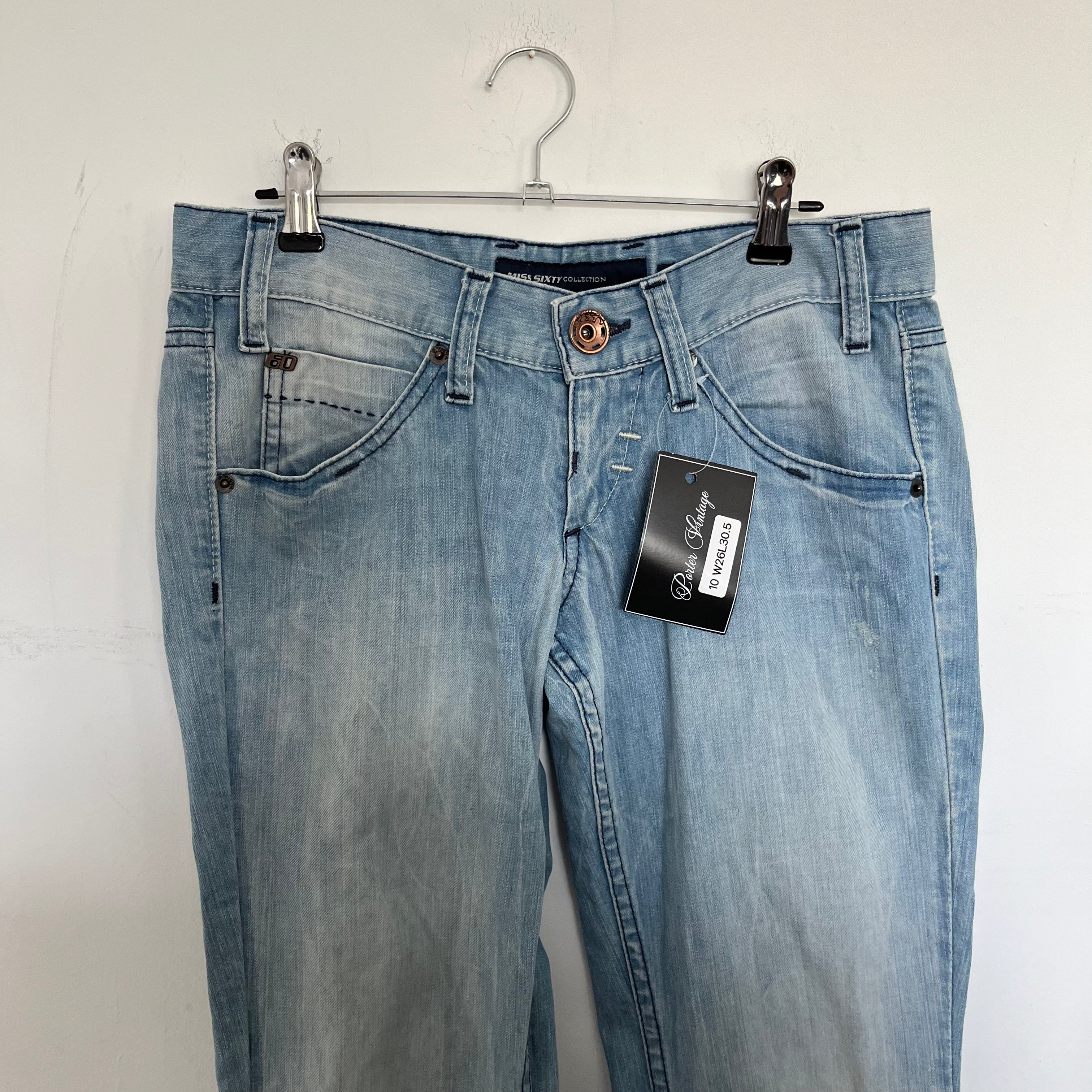 VINTAGE 2000S MISS SIXTY LOW RISE JEANS SIZE 26