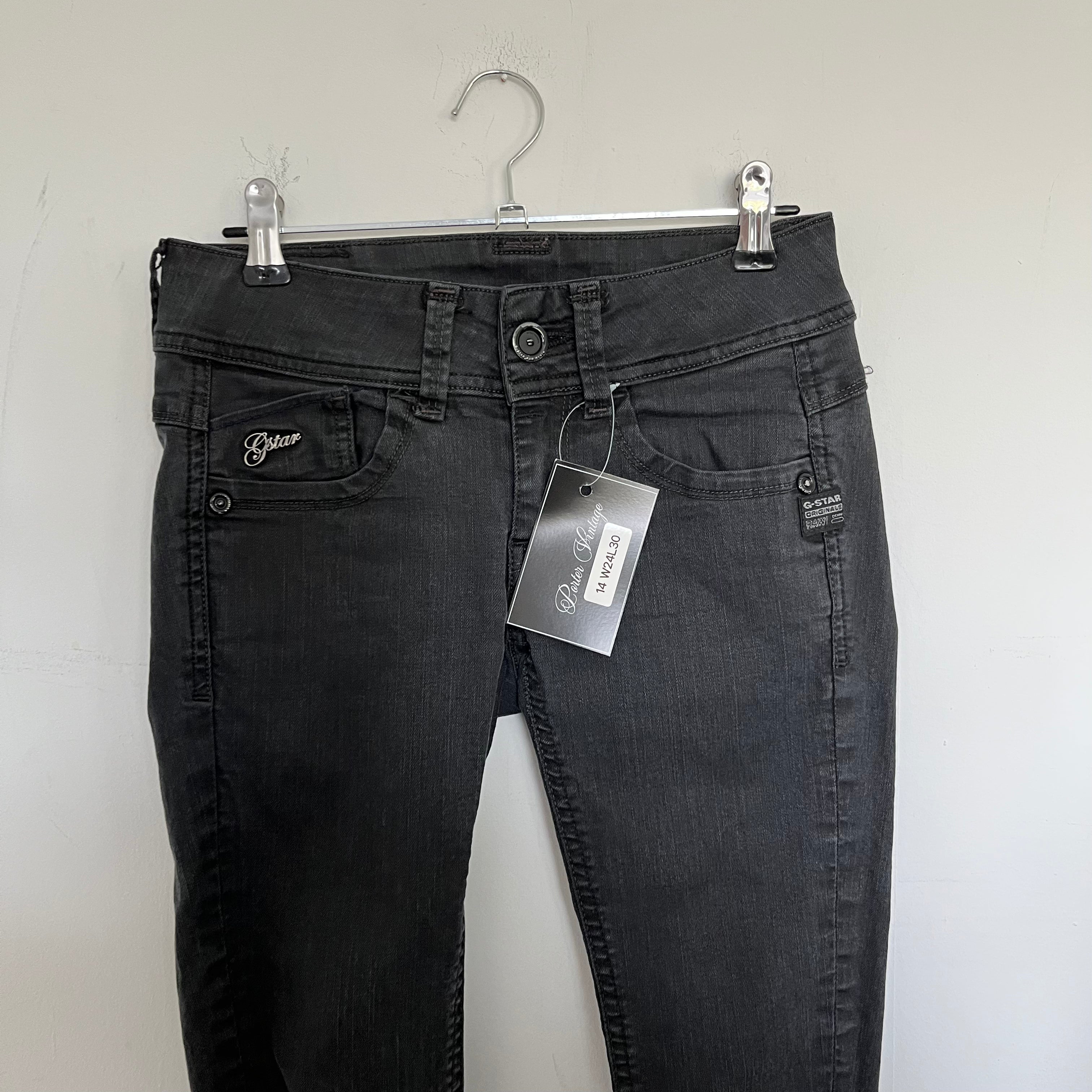 VINTAGE 2000S G STAR LOW RISE JEANS SIZE 24