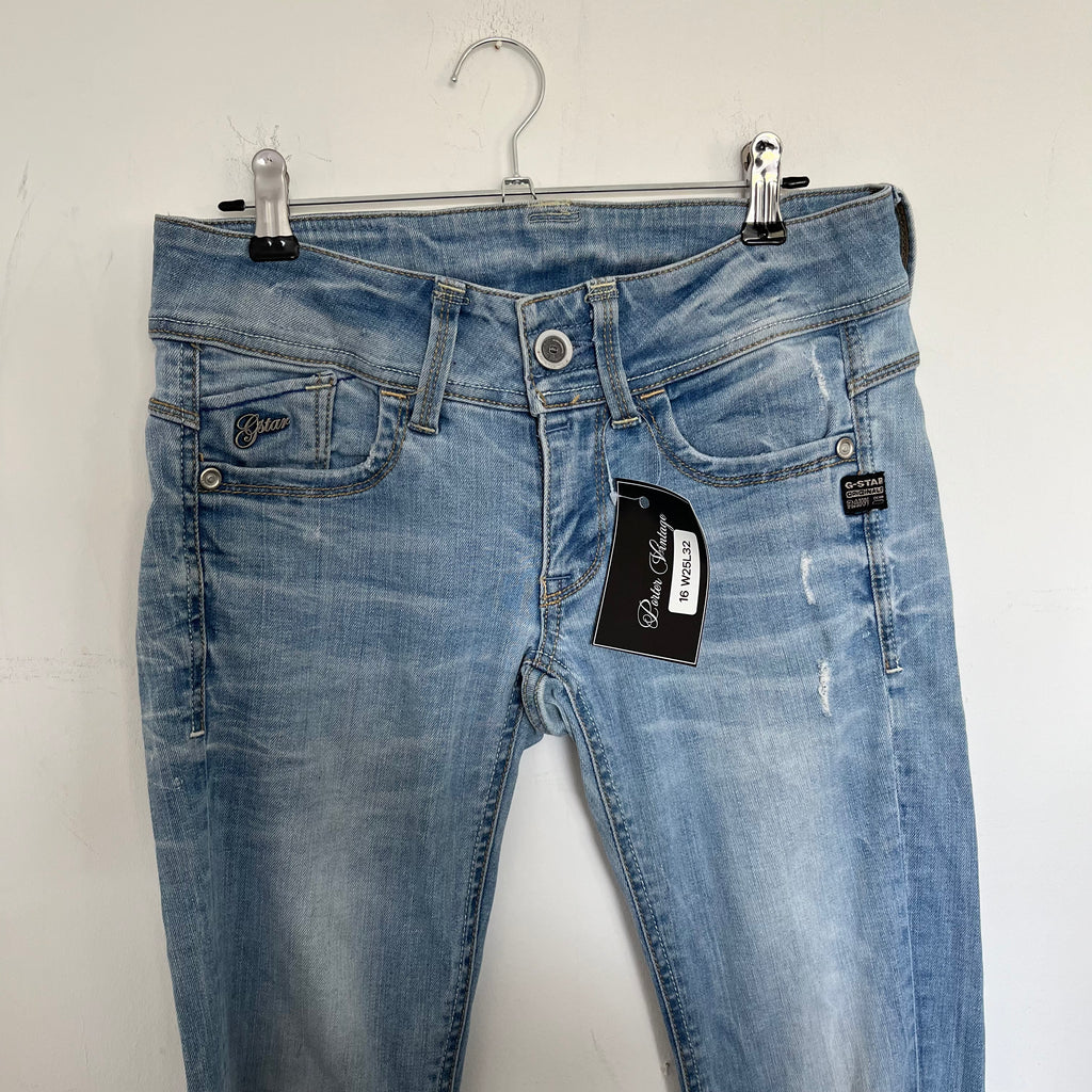 VINTAGE 2000S G STAR LOW RISE JEANS SIZE 25