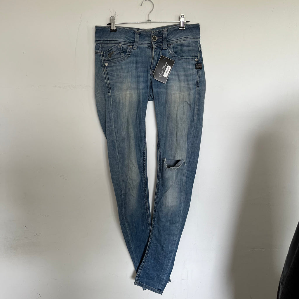 VINTAGE 2000S G STAR LOW RISE JEANS SIZE 25