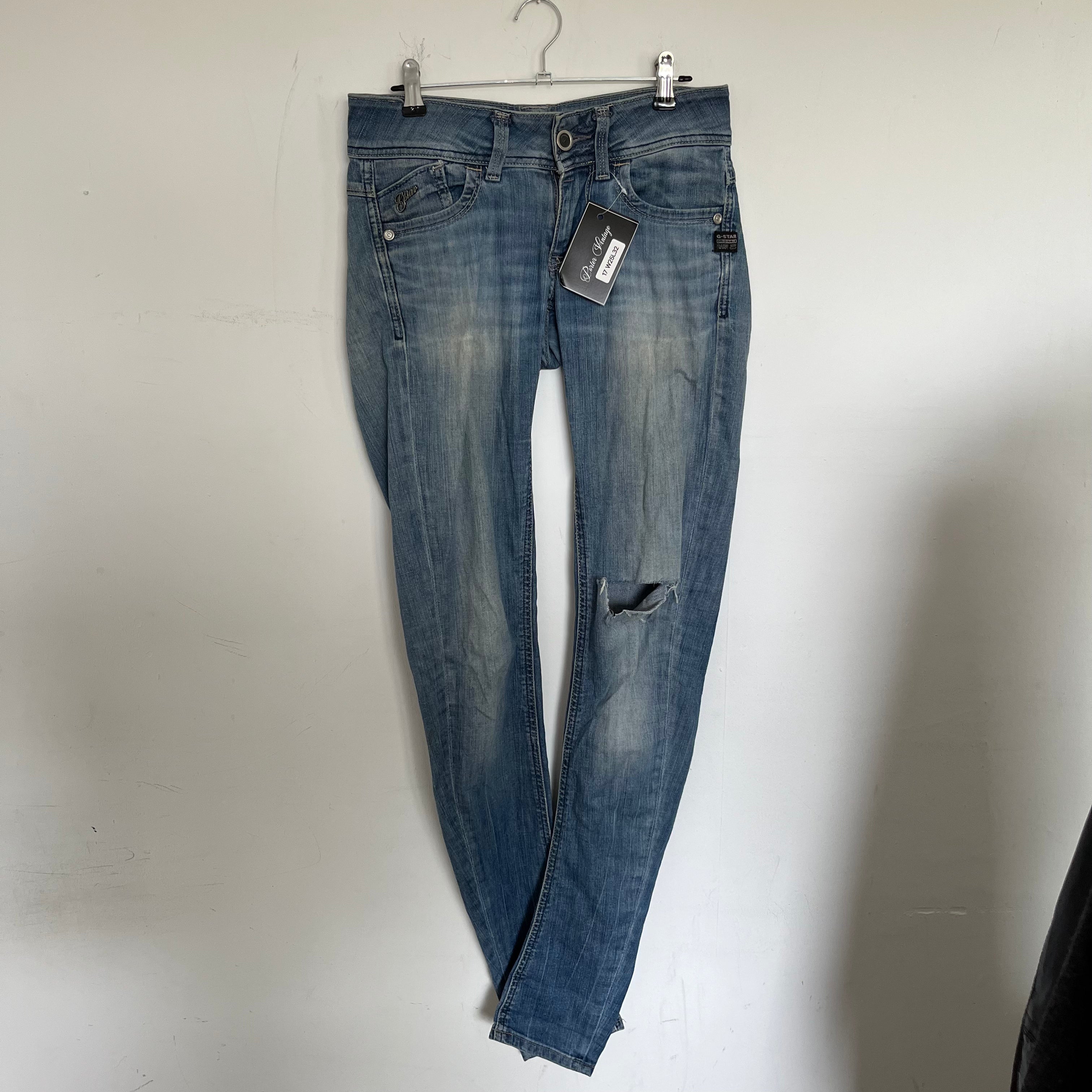 VINTAGE 2000S G STAR LOW RISE JEANS SIZE 25