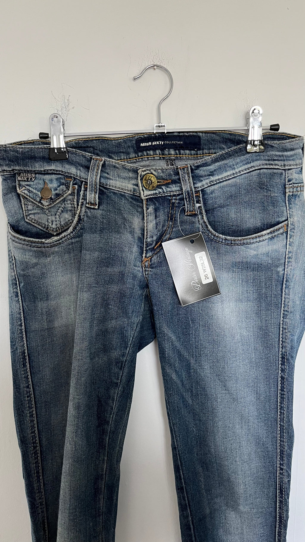 VINTAGE 2000S MISS SIXTY LOW RISE JEANS SIZE 25