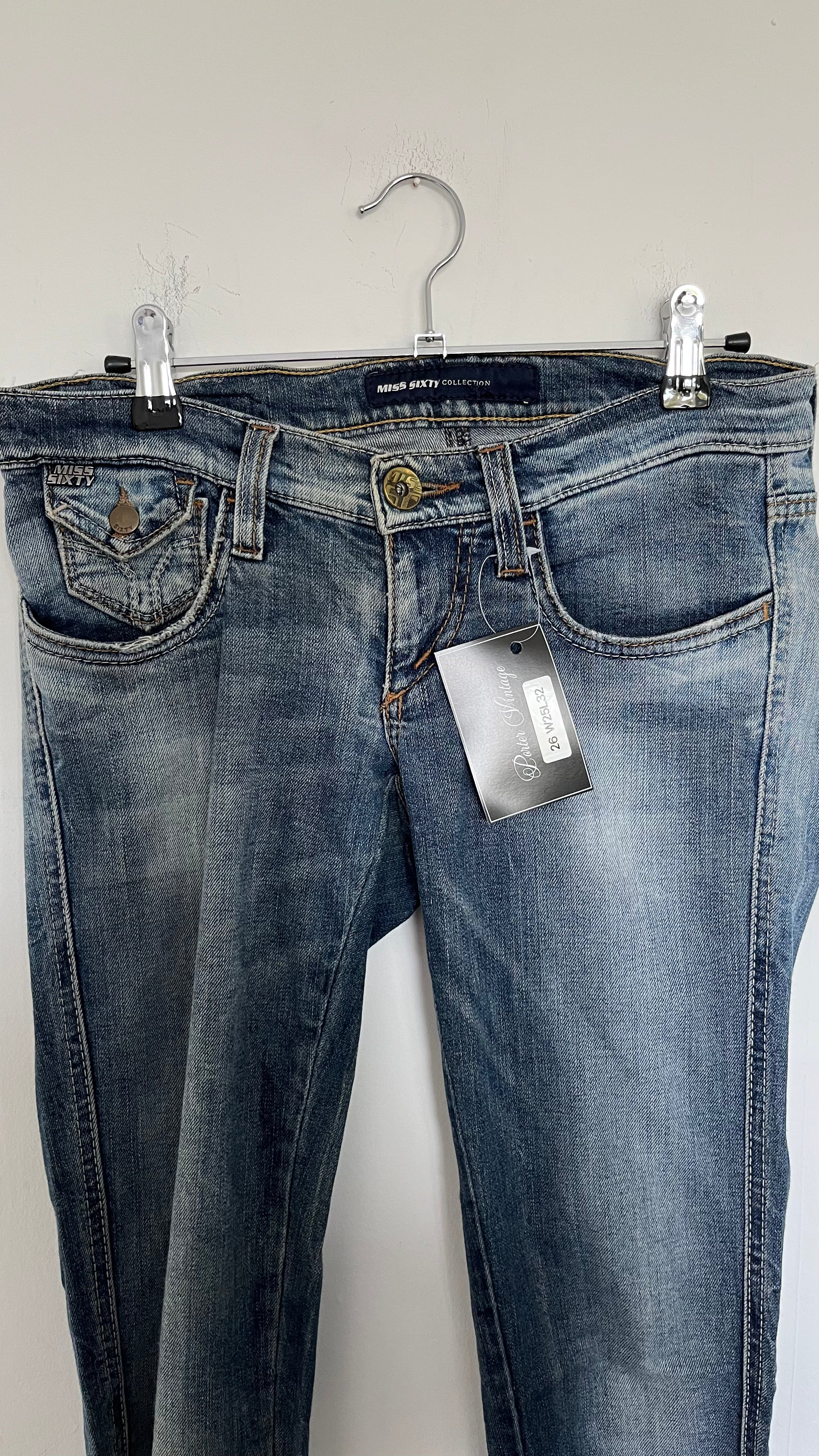 VINTAGE 2000S MISS SIXTY LOW RISE JEANS SIZE 25