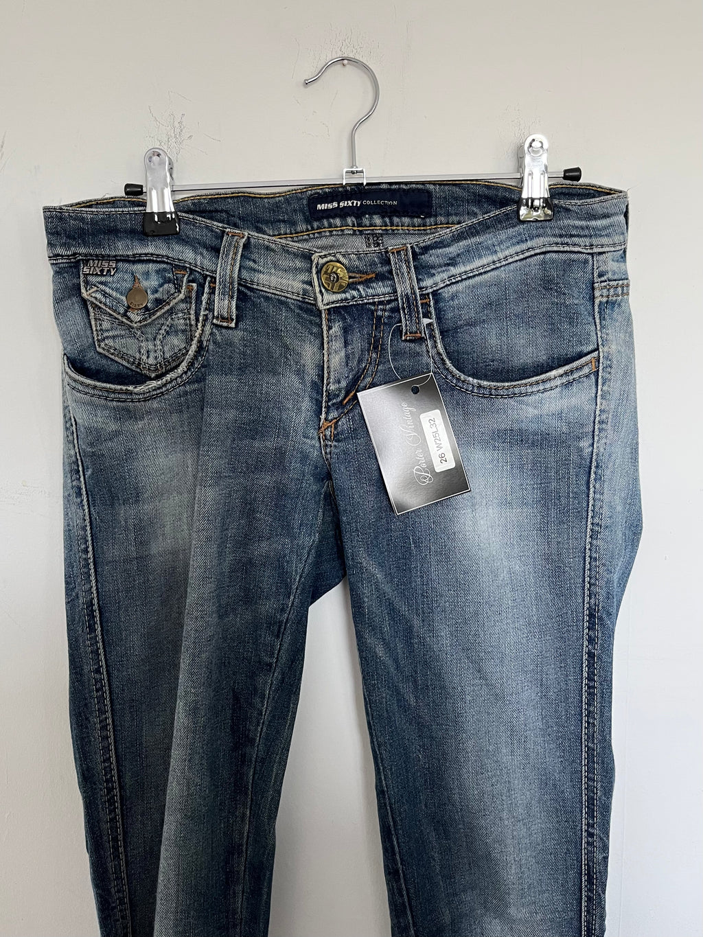 VINTAGE 2000S MISS SIXTY LOW RISE JEANS SIZE 25