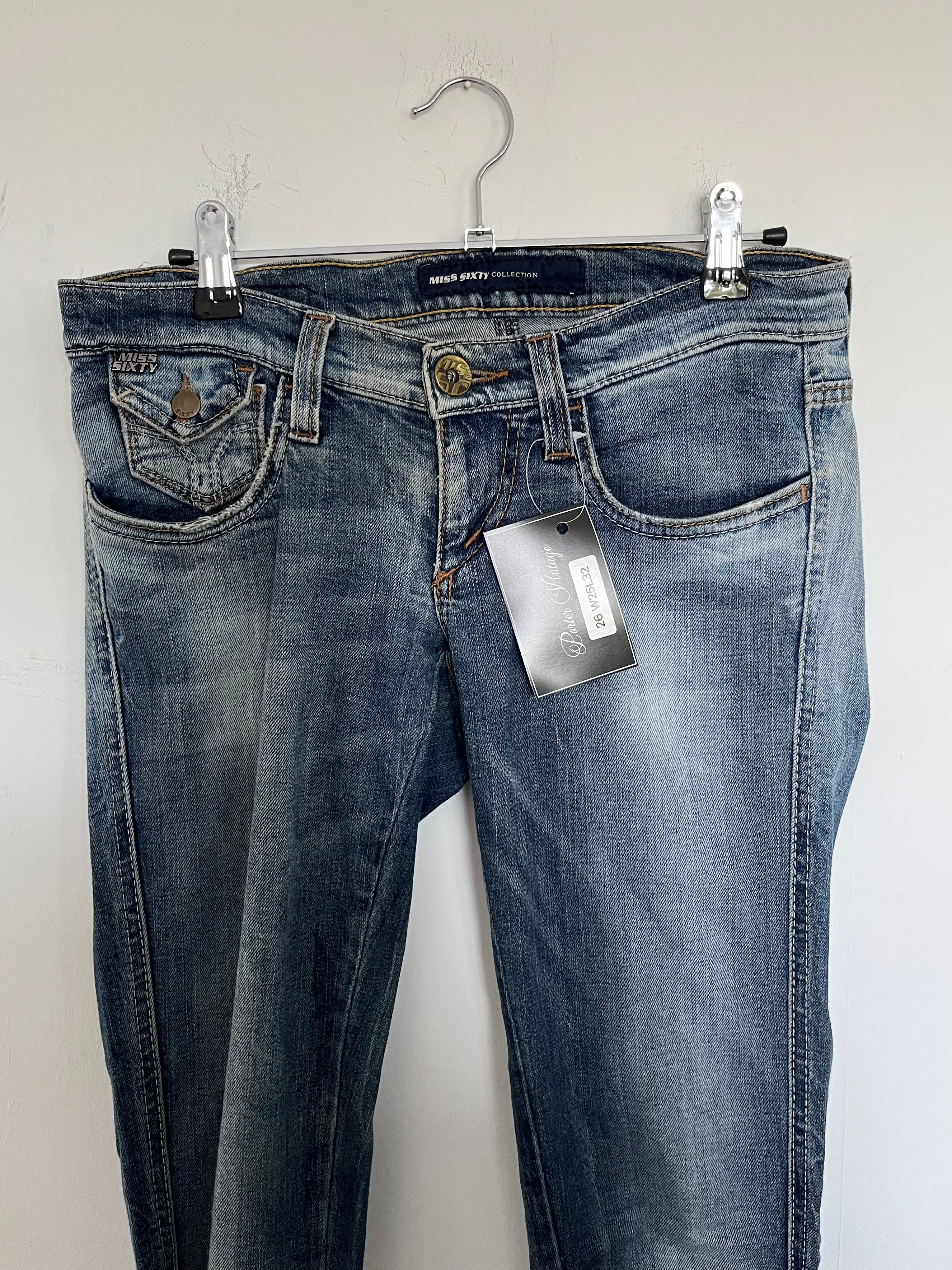 VINTAGE 2000S MISS SIXTY LOW RISE JEANS SIZE 25