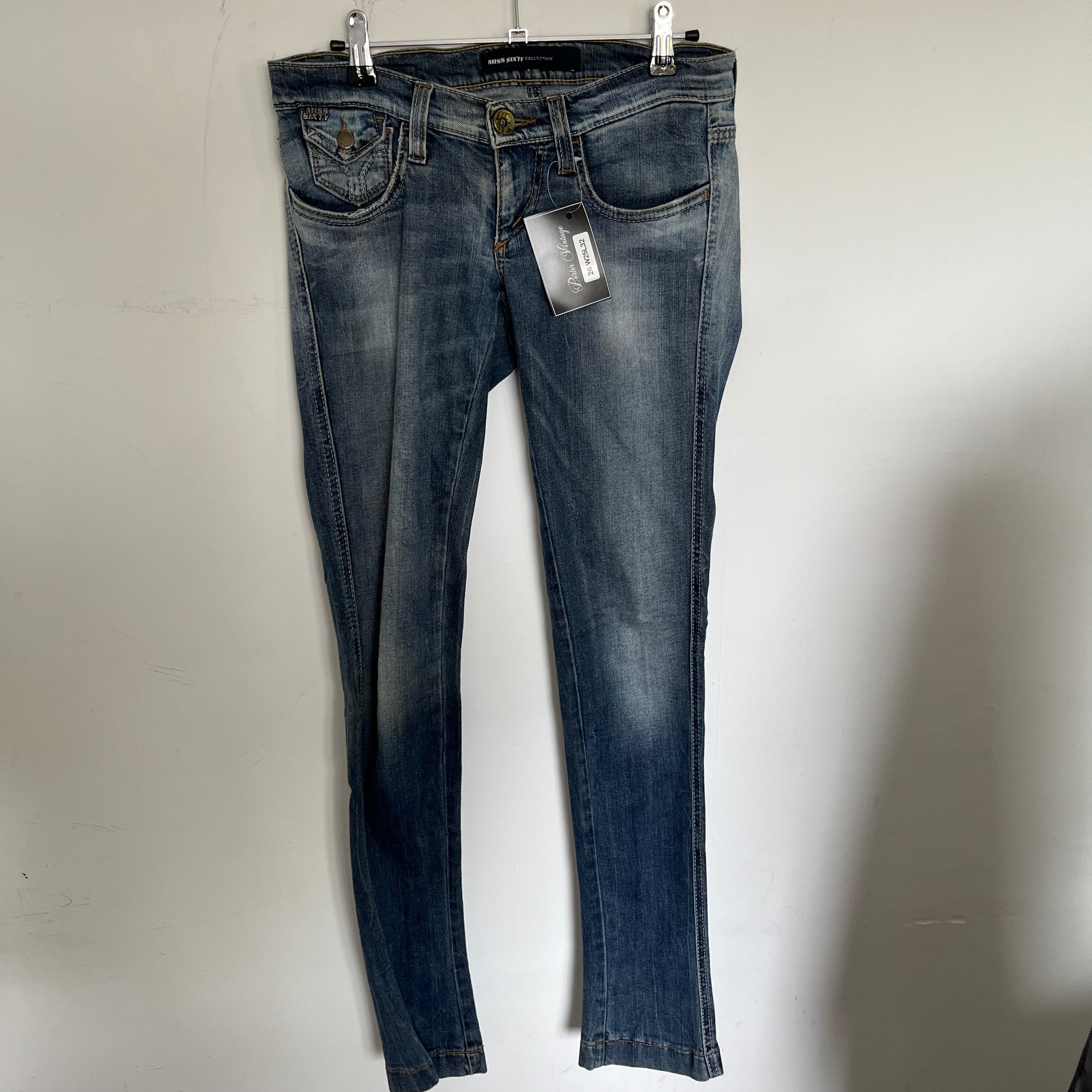 VINTAGE 2000S MISS SIXTY LOW RISE JEANS SIZE 25
