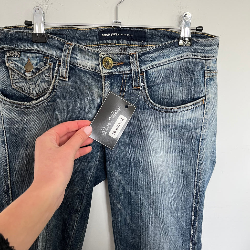 VINTAGE 2000S MISS SIXTY LOW RISE JEANS SIZE 25