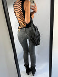 VINTAGE BACKLESS FRINGE TOP