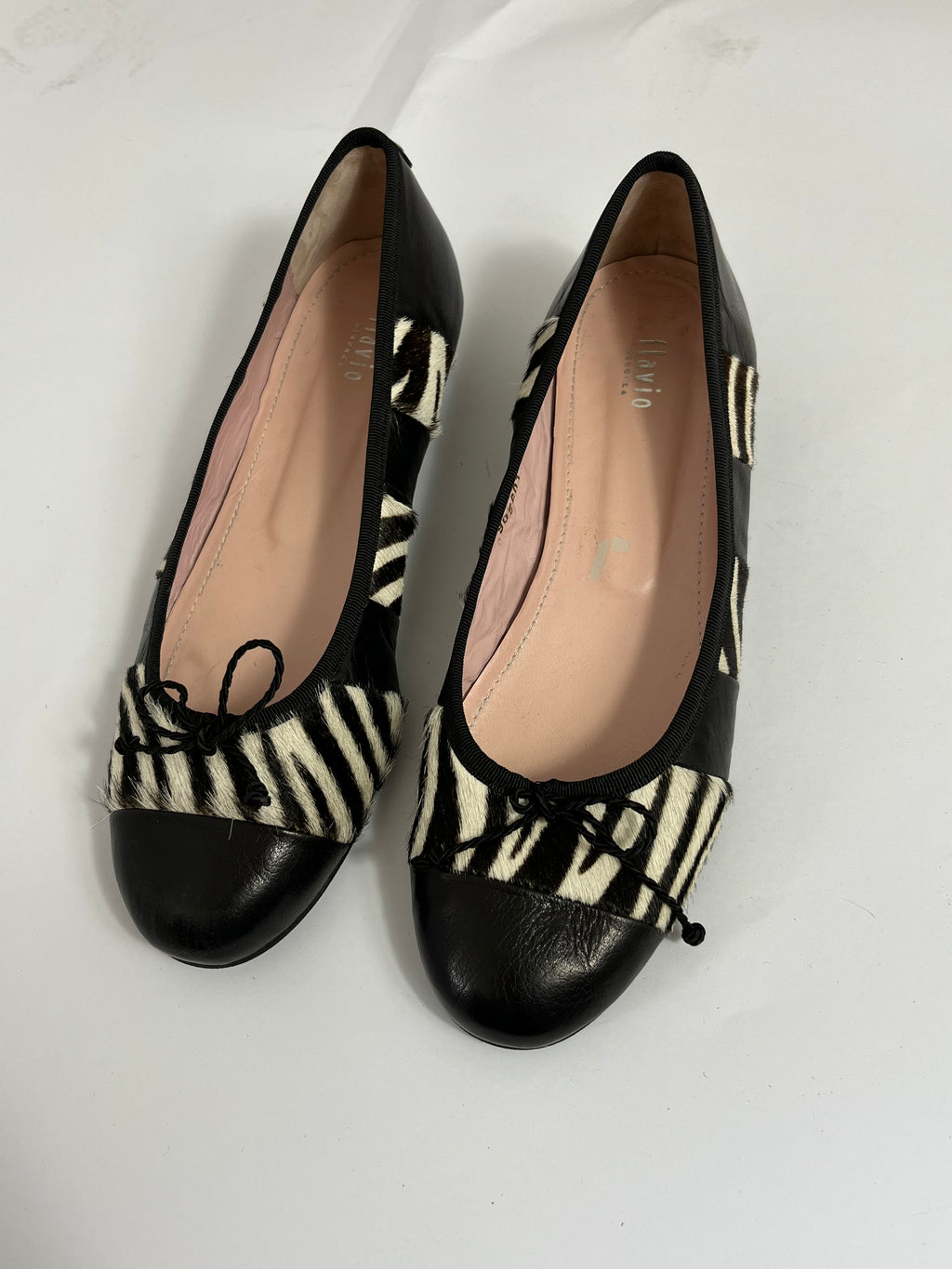 VINTAGE PONY FUR BALLERINA FLATS EU40