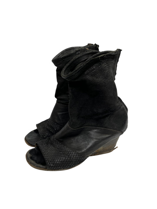 AS98 OPEN TOE WEDGE HEELS