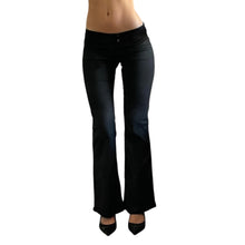 Load image into Gallery viewer, VON DUTCH BLACK LOW RISE FLARES
