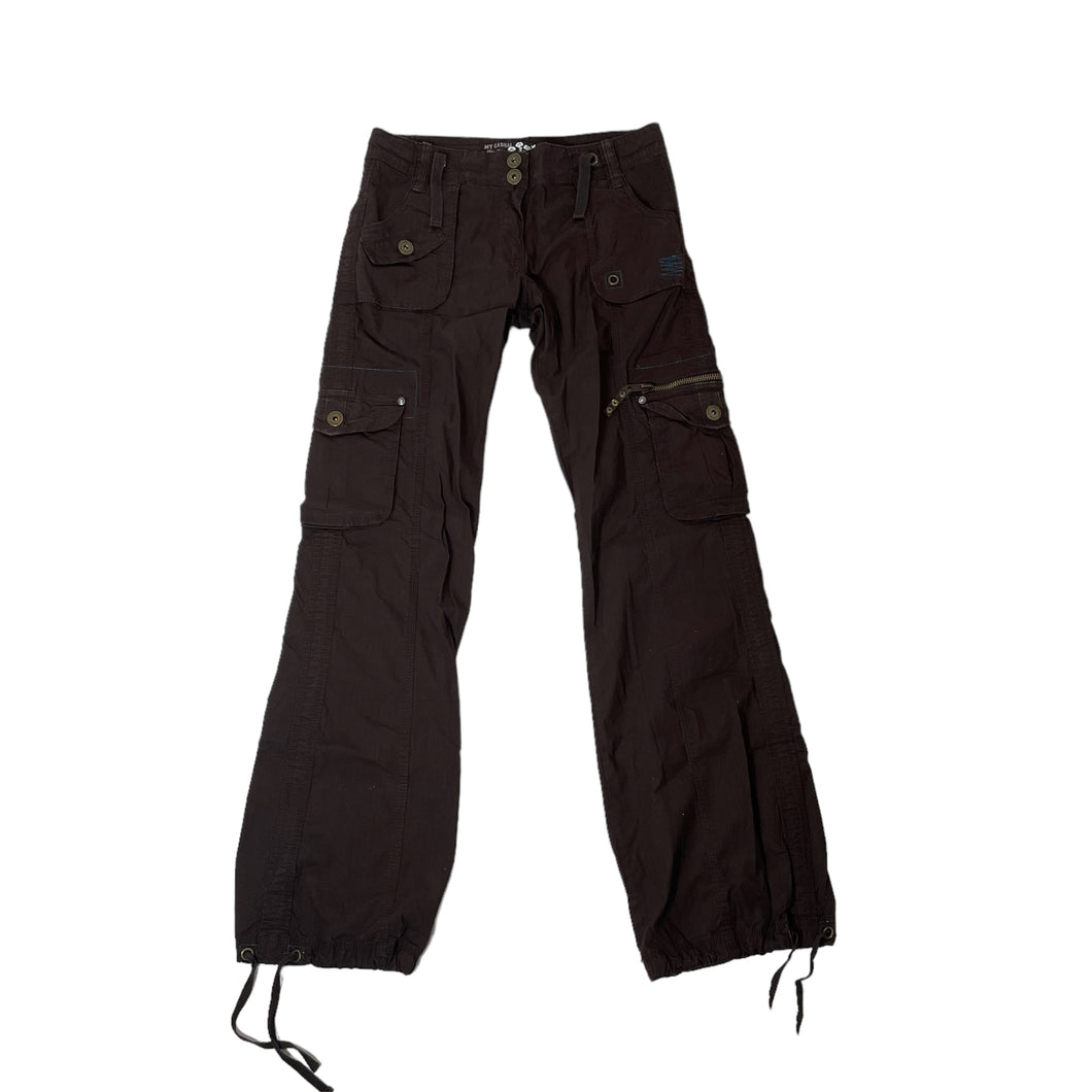 LOW RISE CARGO TROUSERS